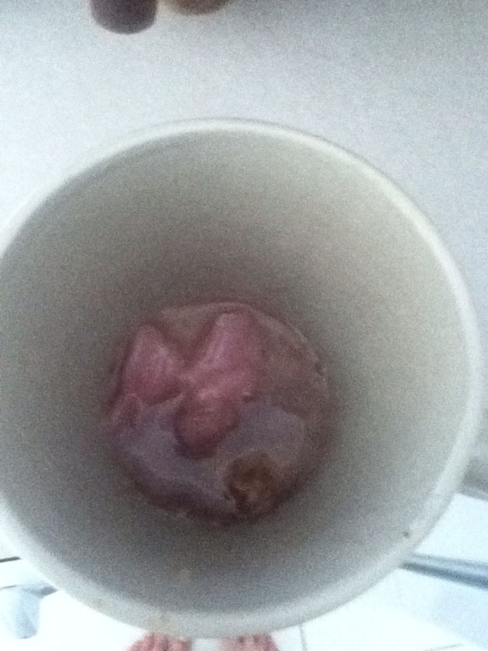 Mix it up because it will be all chunky and yuck