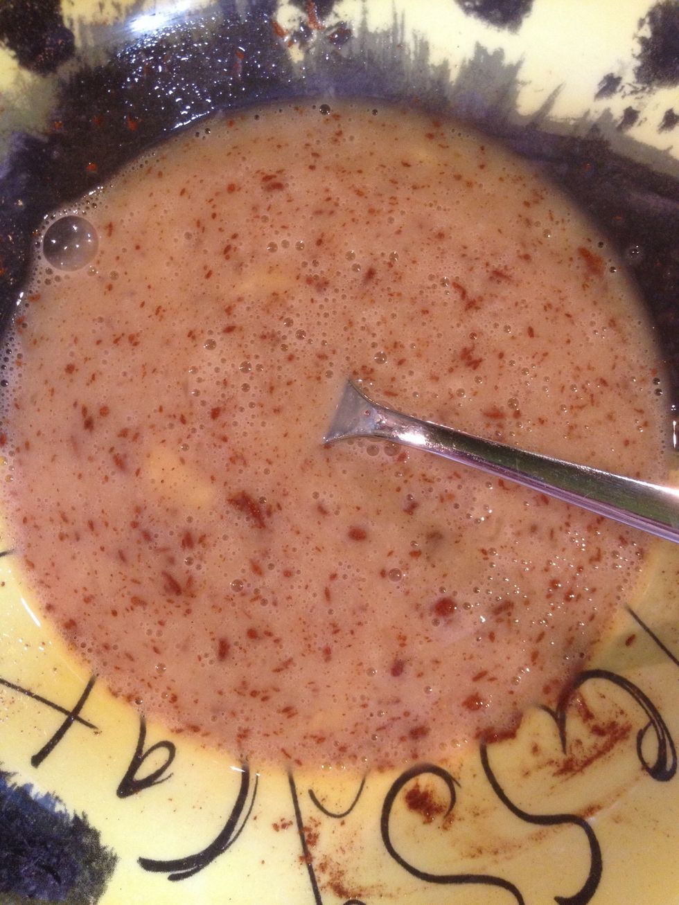 Mix it up - don't worry about the lumps.