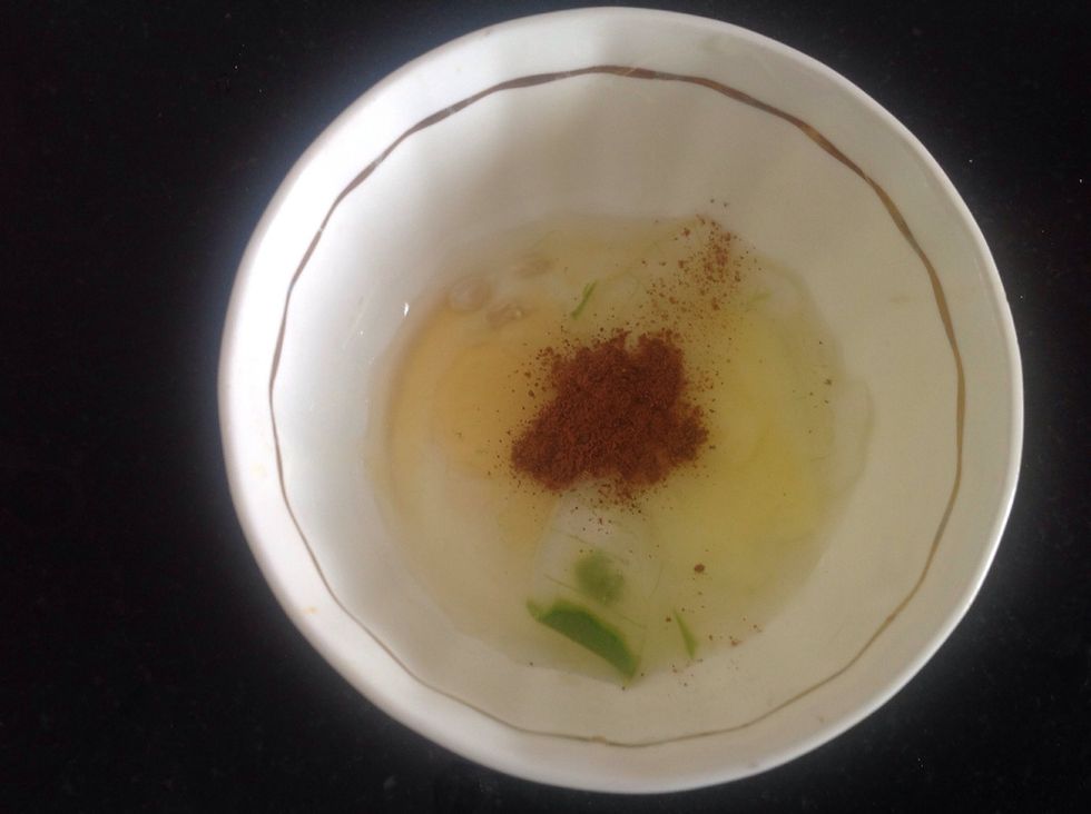 Mix it up. I prefer to use my hands as the aloe pulp is squashed better.