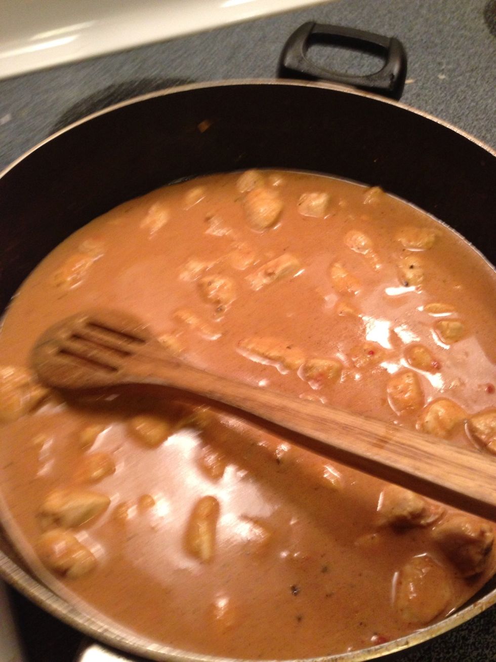 Mix it up let simmer for 15 minutes