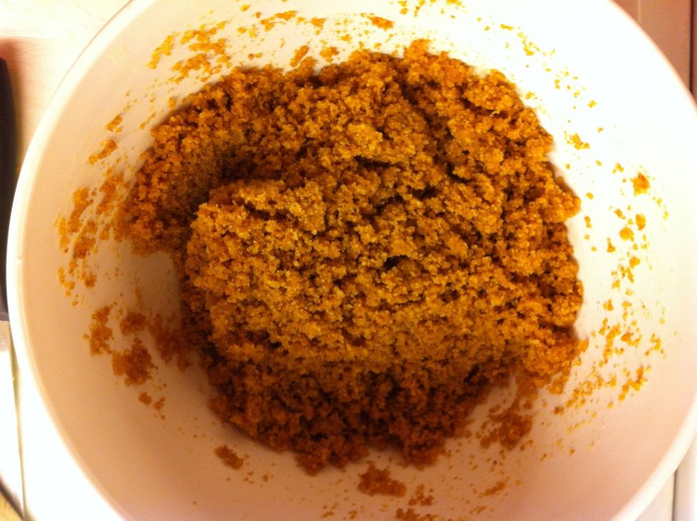 Mix it up! The crust is now done.