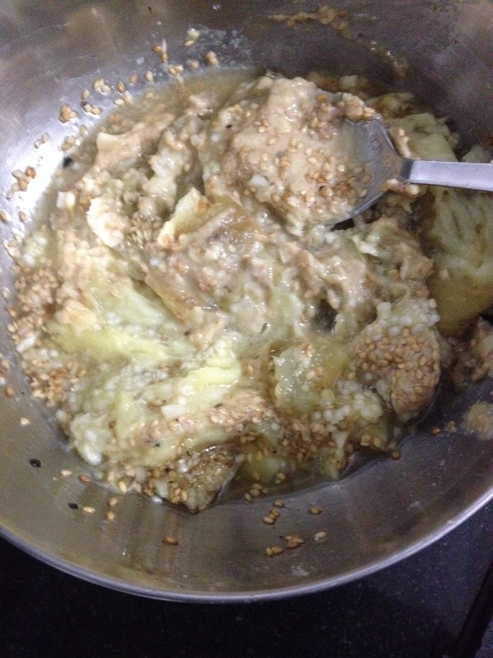 Mix it very well to a paste like consistency