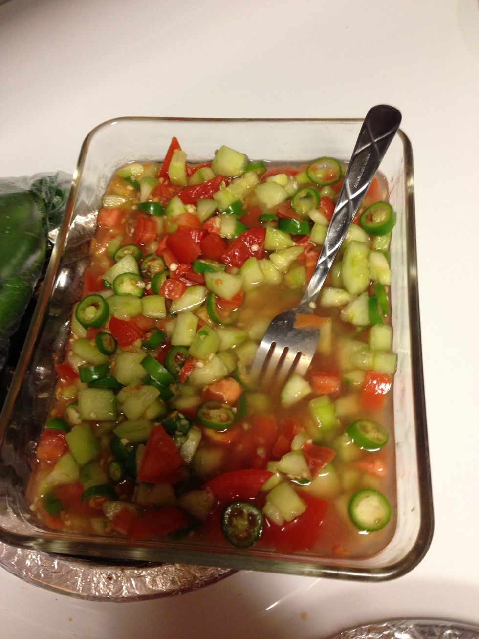 Mix it very well with a fork.