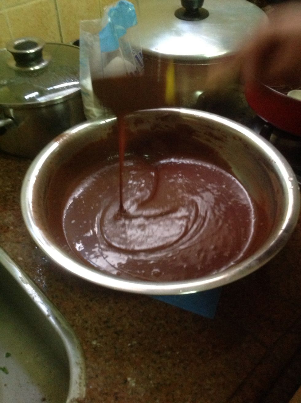 mix it well and you should reach a runny consistency .