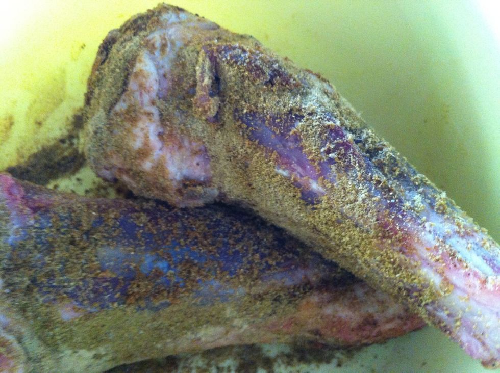 Mix it well.Cover In Cling wrap and leave it for in the fridge to marinade overnight.