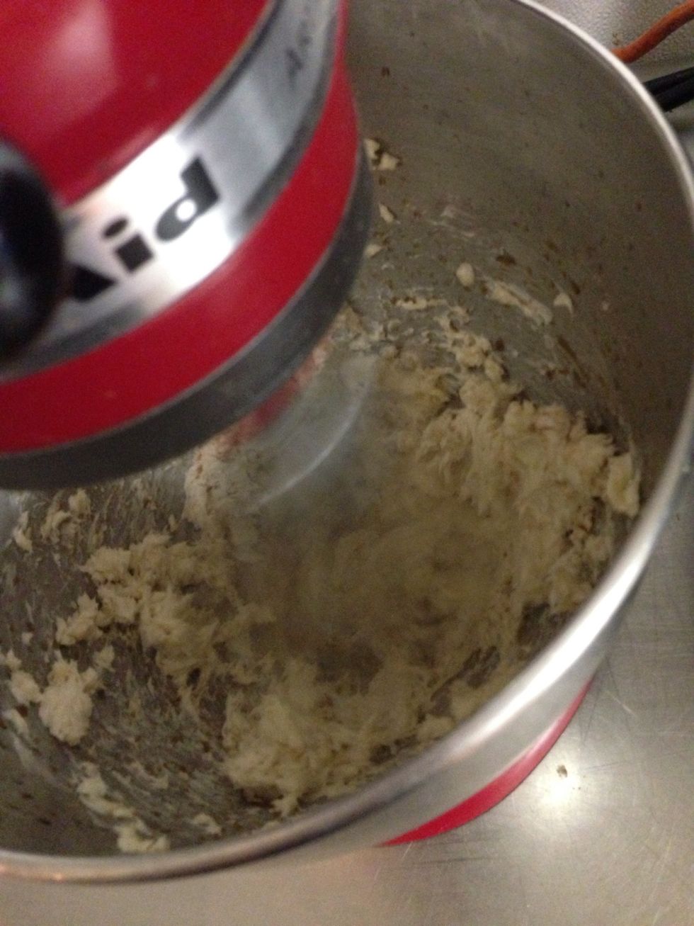 Mix it with the butter just until combined