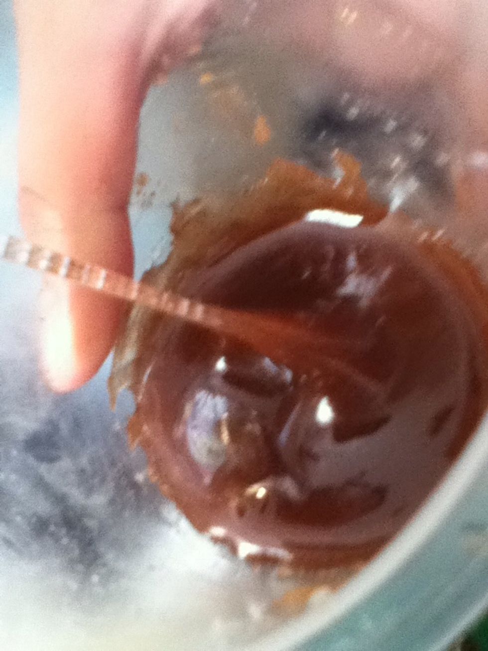 Mix it with the honey