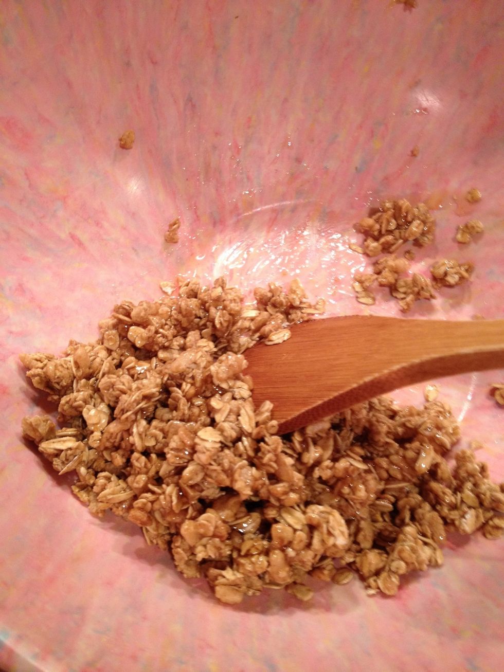 Mix! Its a sticky mess!