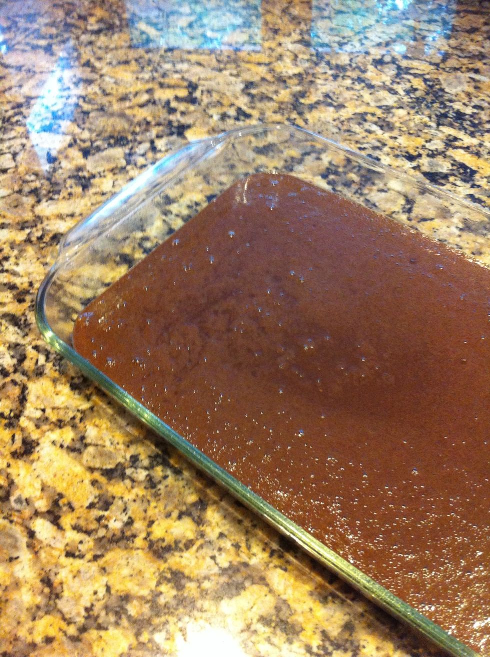 Mix just until blended and pour into dish. Bake 30-35 minutes. You may need a little longer..let your nose tell you