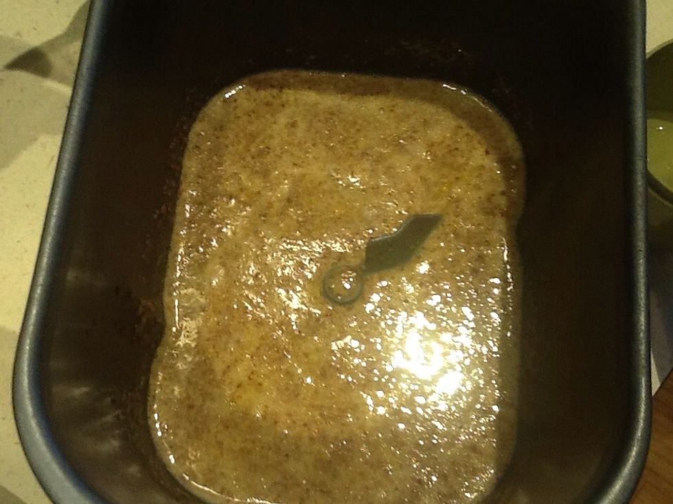 Mix, let rest 2 minutes.