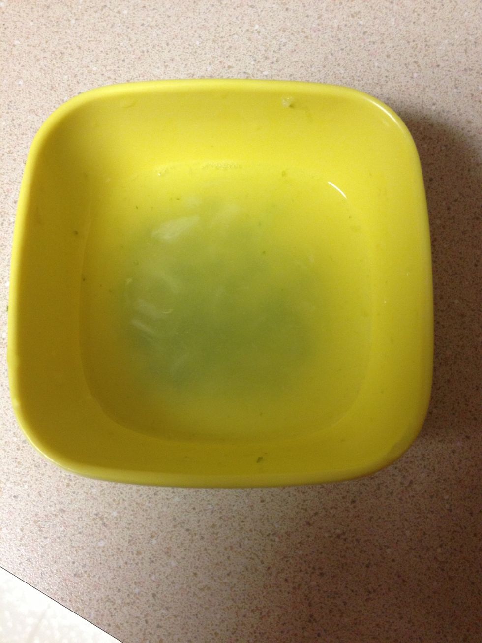 Mix lime zest and juice in bowl (about one whole lime)