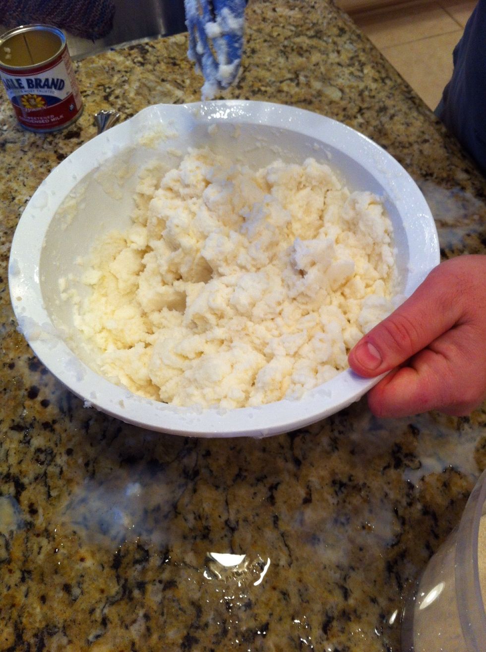 Mix, mix, mix until it is has a smooth and creamy consistency.