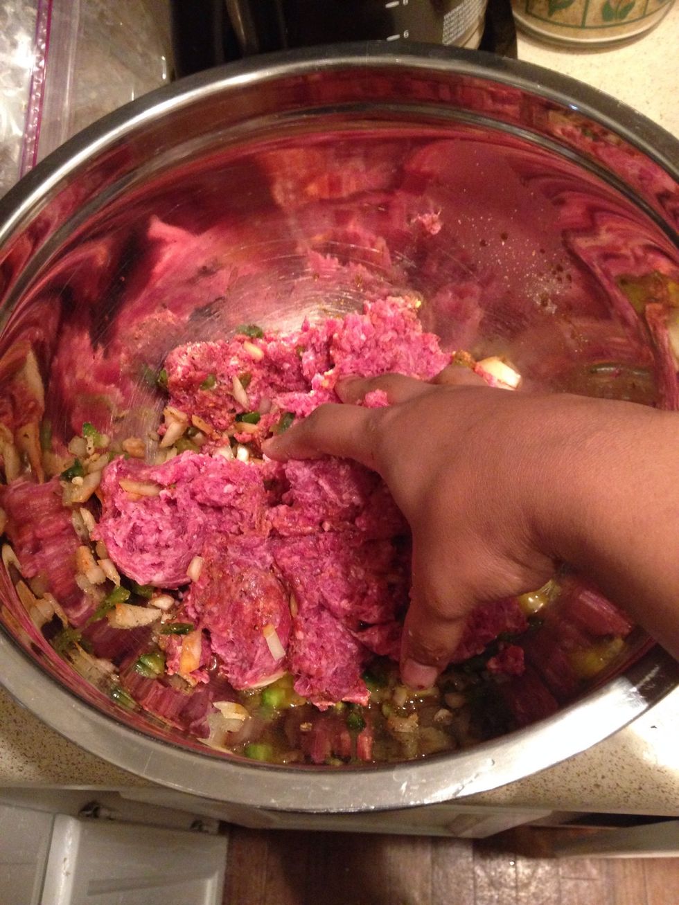 Mix mix mix, wash your hands !!!