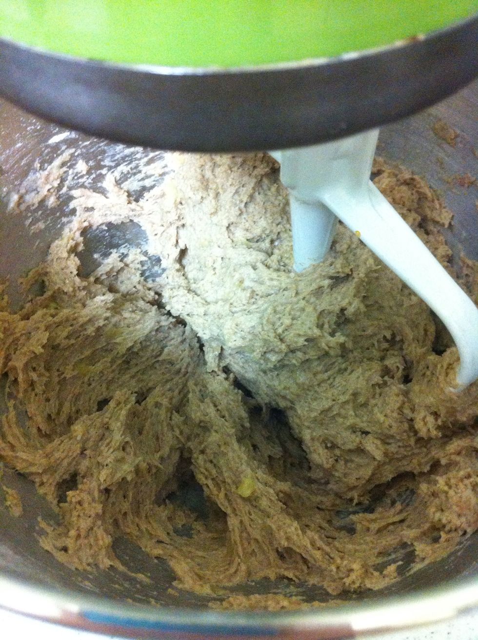 Mix on low for 2 min until combined.