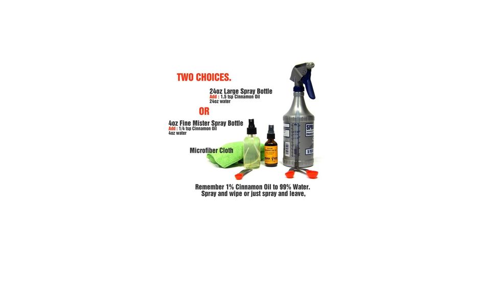 Mix, spray and wipe all ant covered areas like kitchen counter tops. The ants will be gone within minutes. Use a fine spray mister bottle if you are spraying ant covered food like a cake.