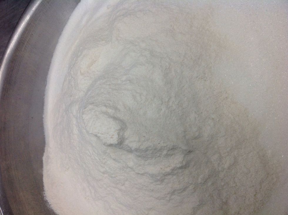Mix sugar and fruit pectin
