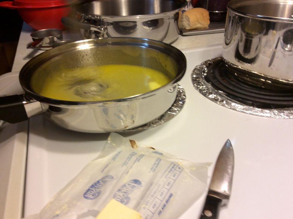 Mix the butter and sugar