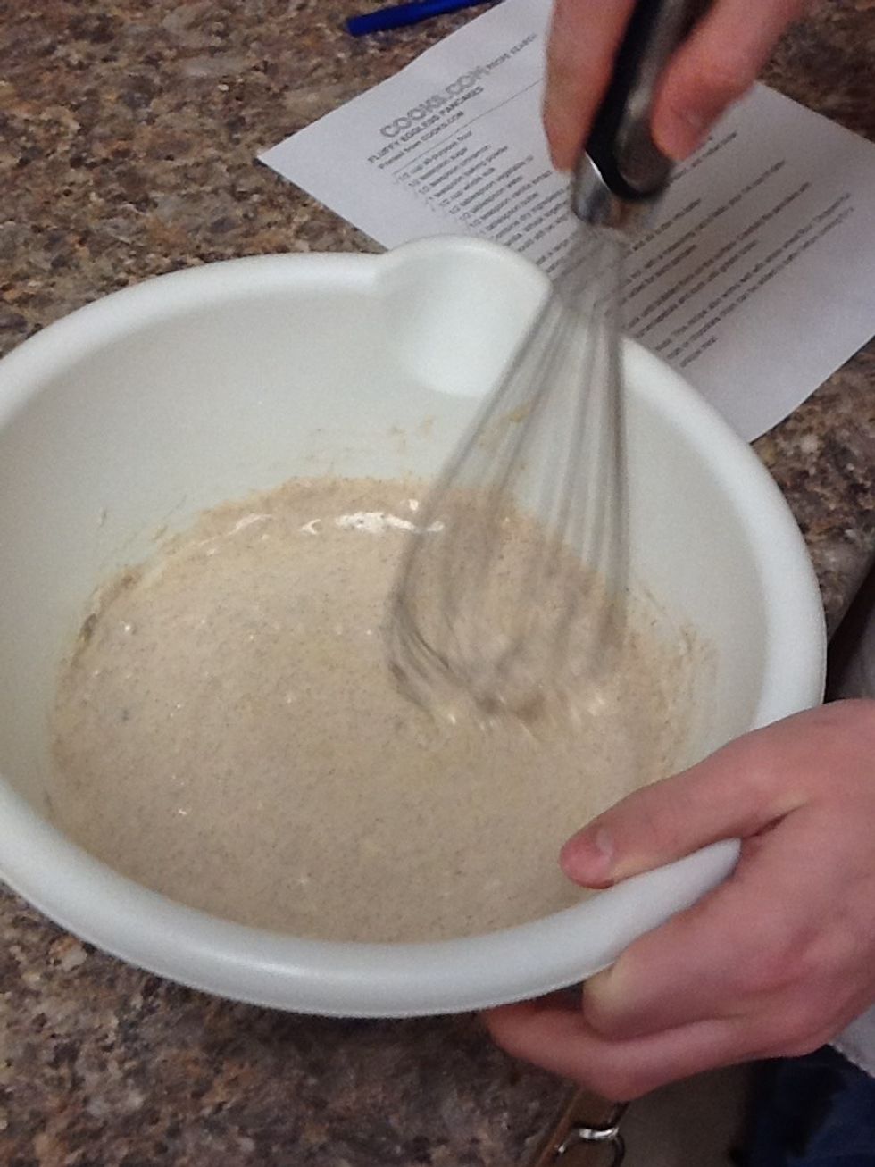 Mix the butter in.
