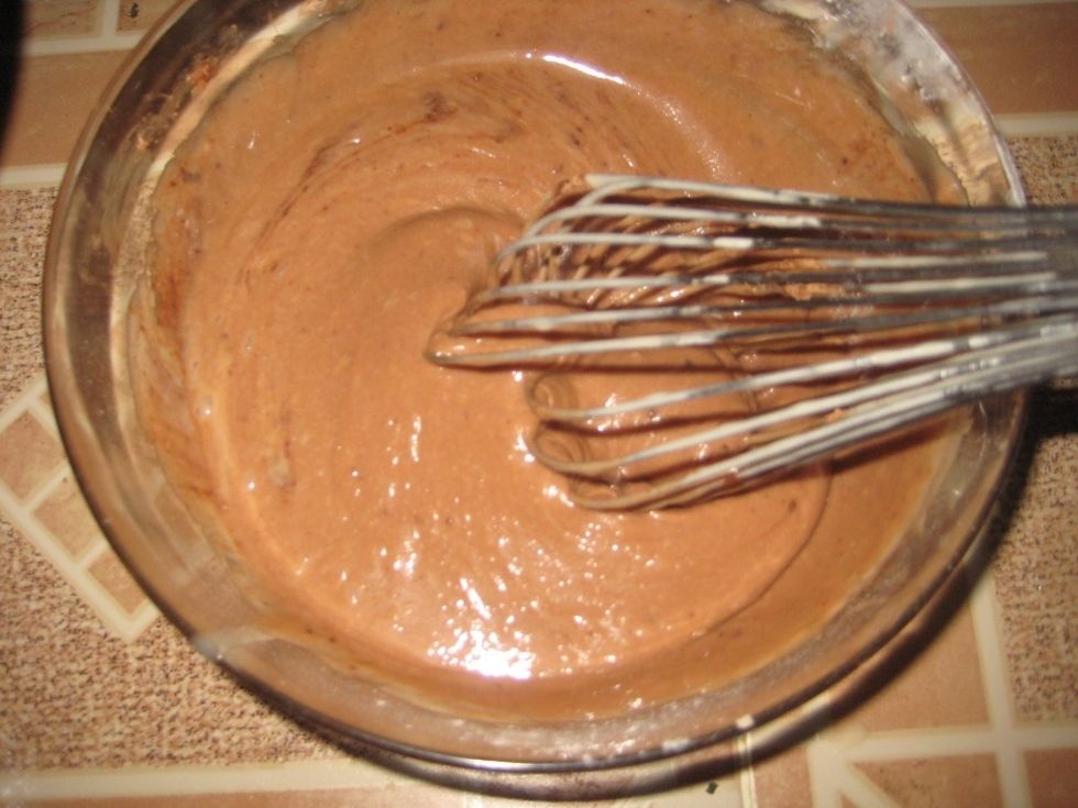 Mix the cocoa to form the chocolate mix.