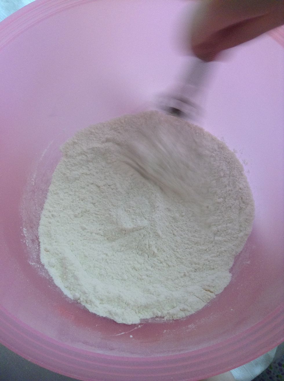 Mix the dry ingredients first