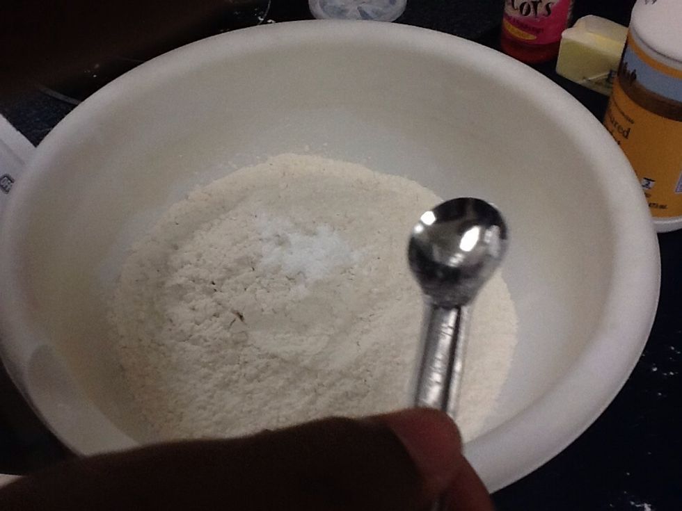 Mix the dry ingredients together