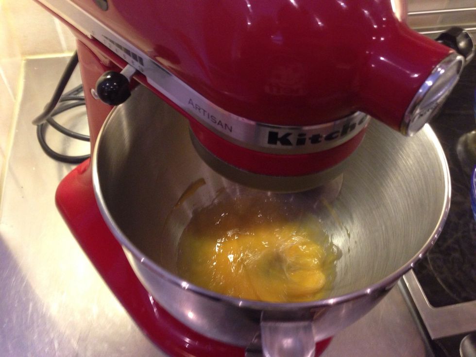 Mix the egg yolks
