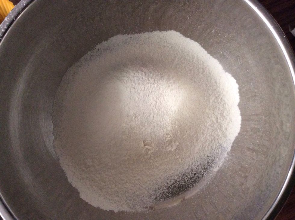 Mix the flour and baking powder