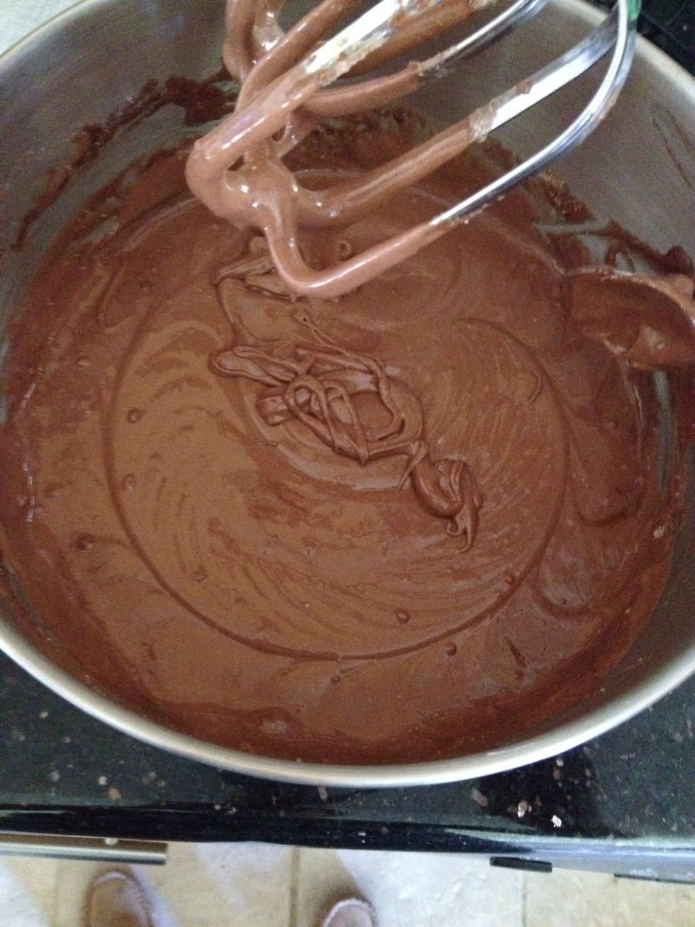 Mix the ingredients until everything is smooth and there is no powder visible in the bowl