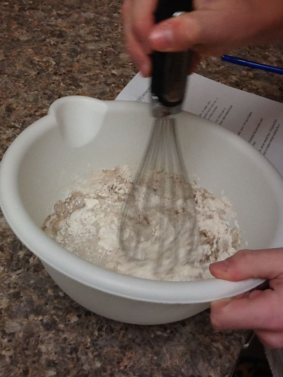 Mix the ingredients.