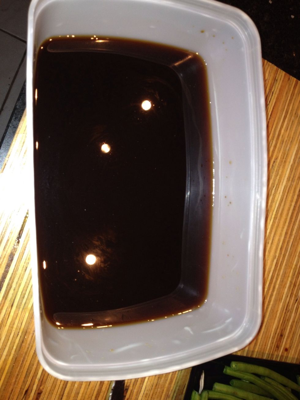 Mix the meat bath together