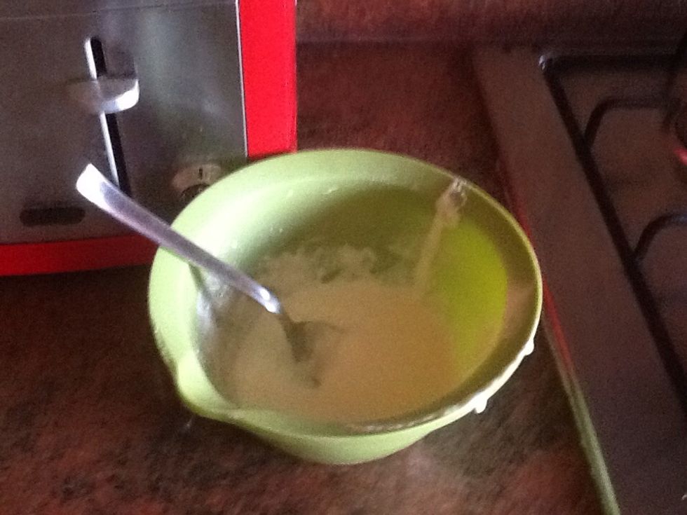 Mix the mixture till it creates a paste like substance