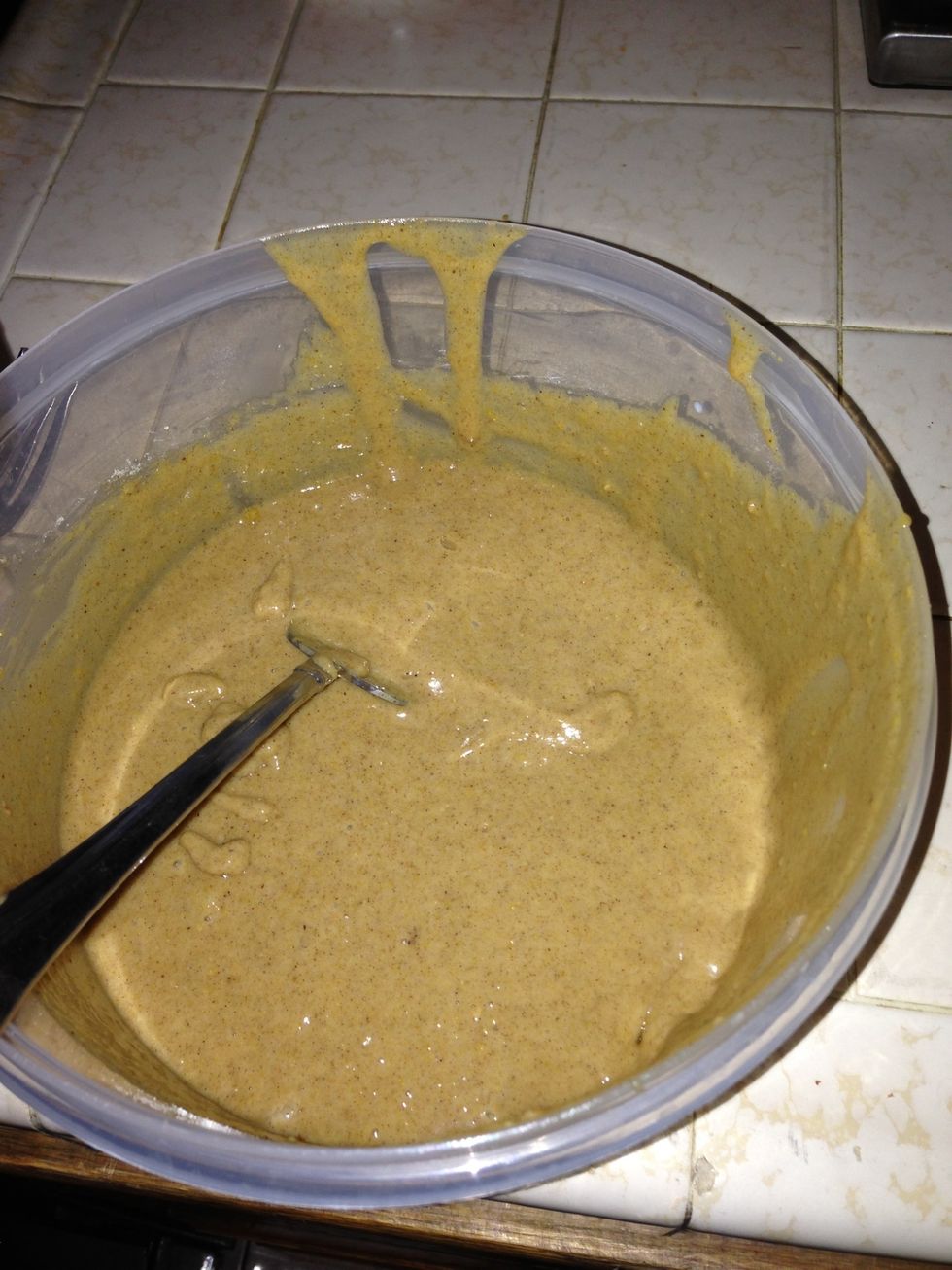 Mix the package of pumpkin bread, 1 cup milk, 1/3 cup oil, dash of cinnamon(optional), dash of vanilla extract(optional)!!