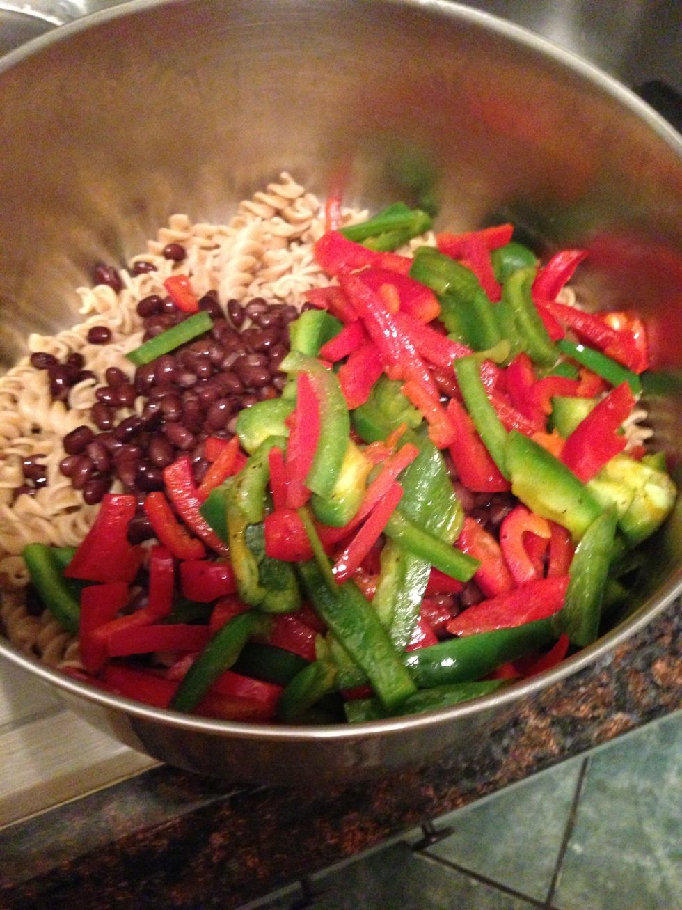 Mix the peppers
