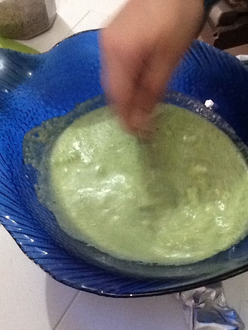 Mix the rest of the yoghurt along with 2 to 3 table spoons of tamarin paste