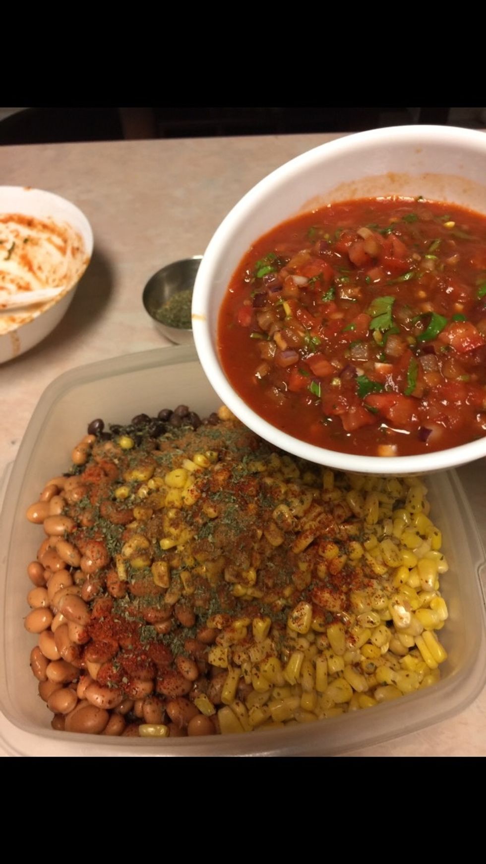 Mix the Salsa in last