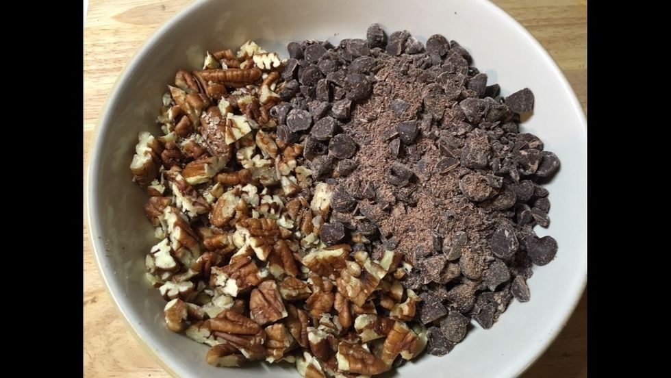 Mix the solids together as set aside.