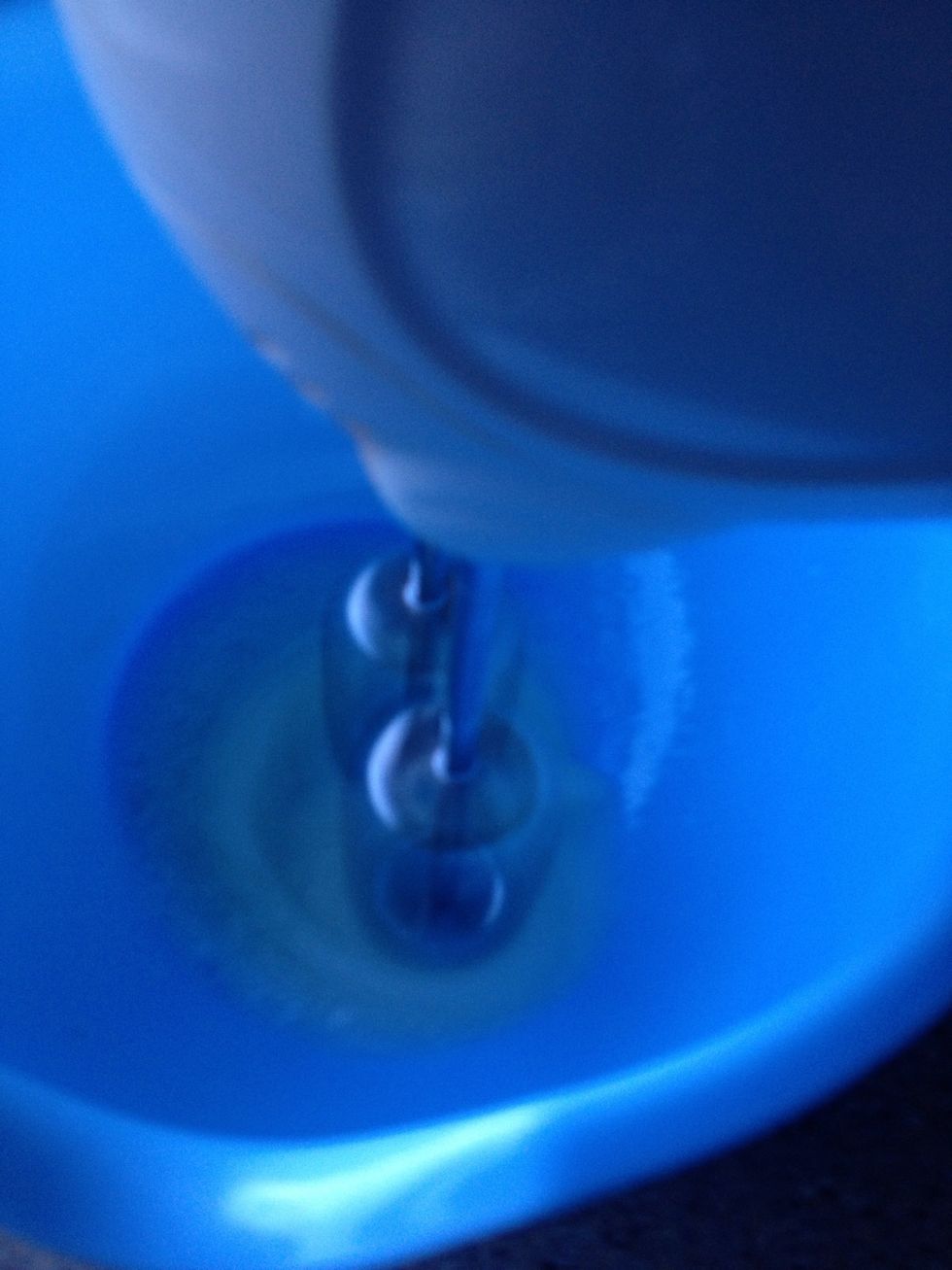 Mix the white with a mixer on high until it forms stiff peaks to test hold it up side down over your head. If it falls it wasn't mixed enough.