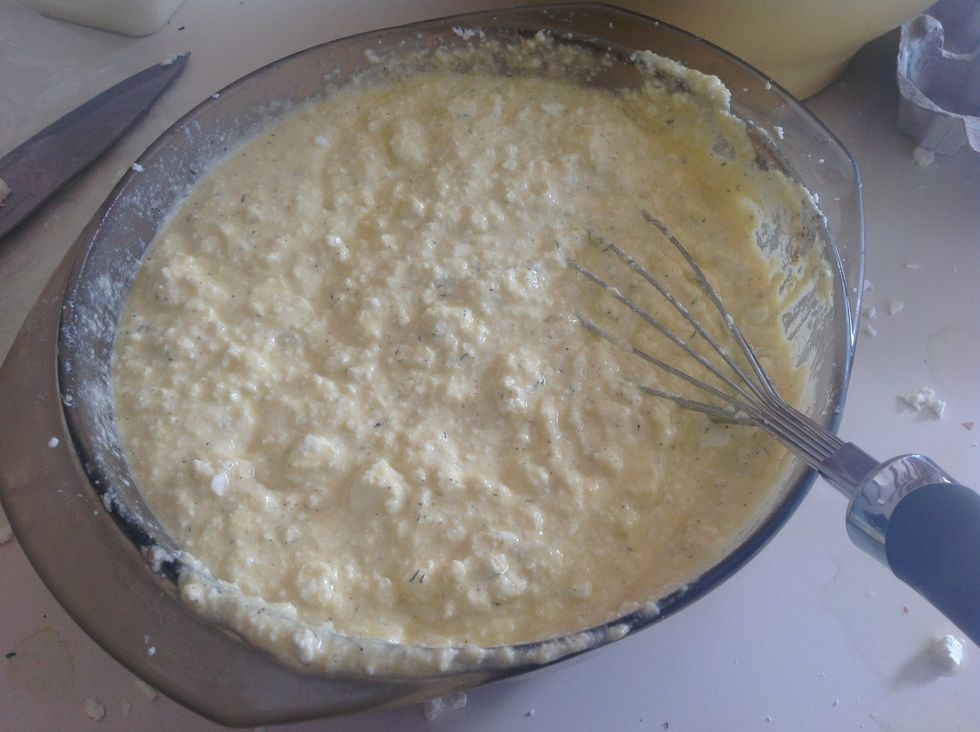Mix thoroughly. This is what it should look like.