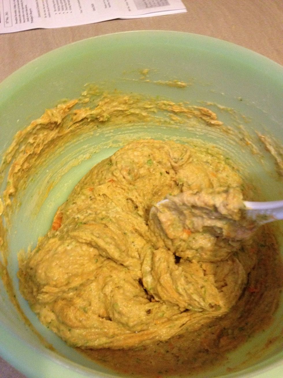 Mix thoroughly till you have a soft dough