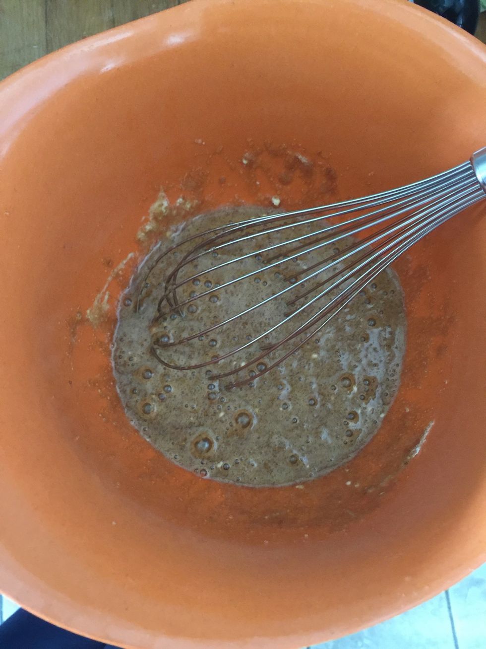 Mix to a brown mix