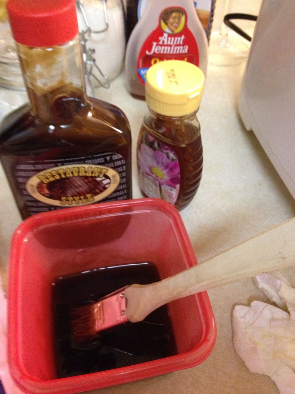 Mix to taste with a brush.