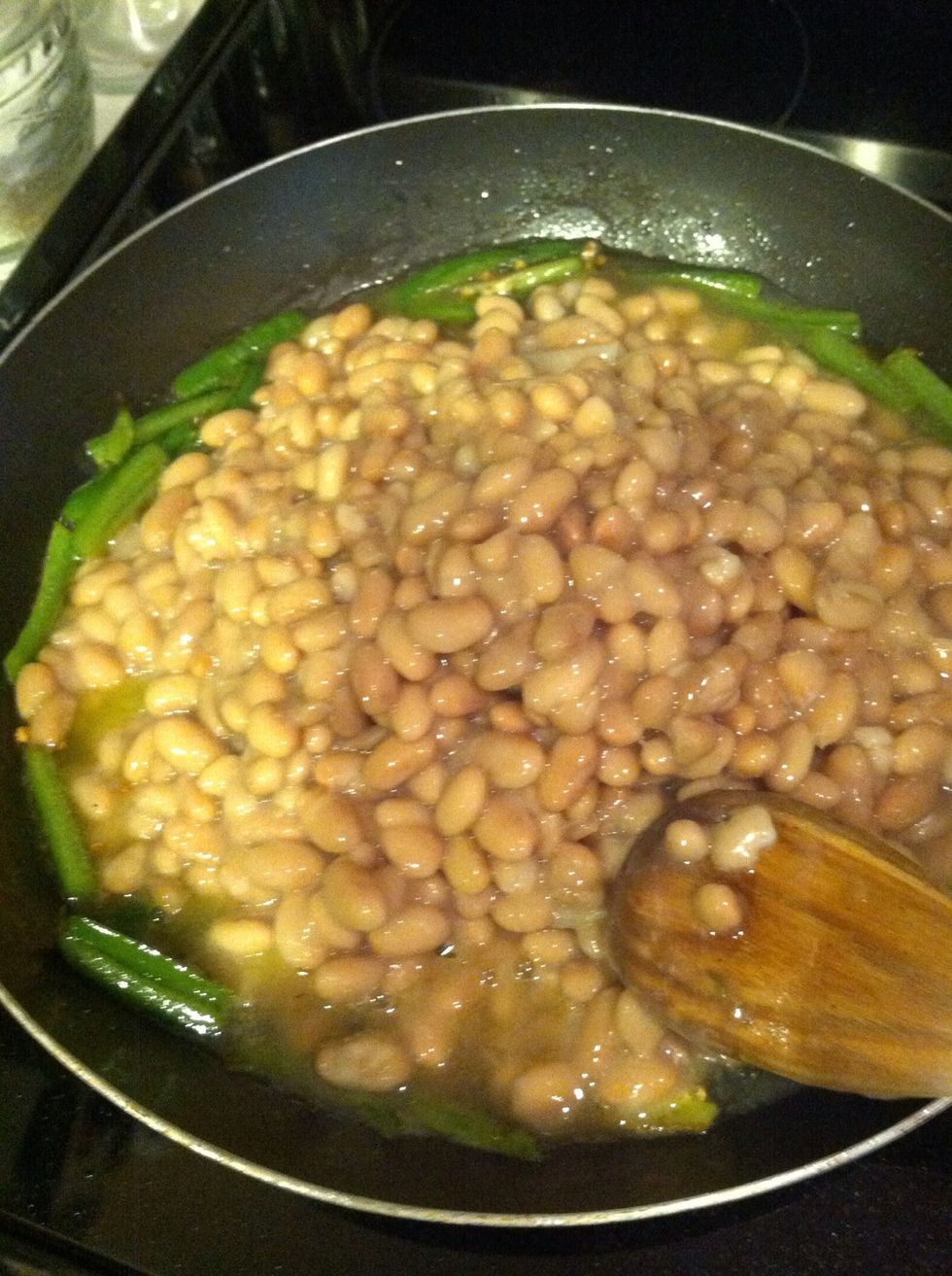 Mix together and let them come to a boil.