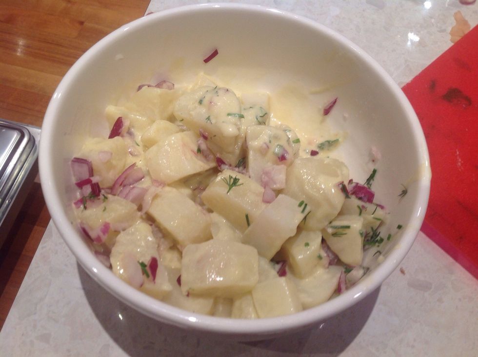 Mix together carefully