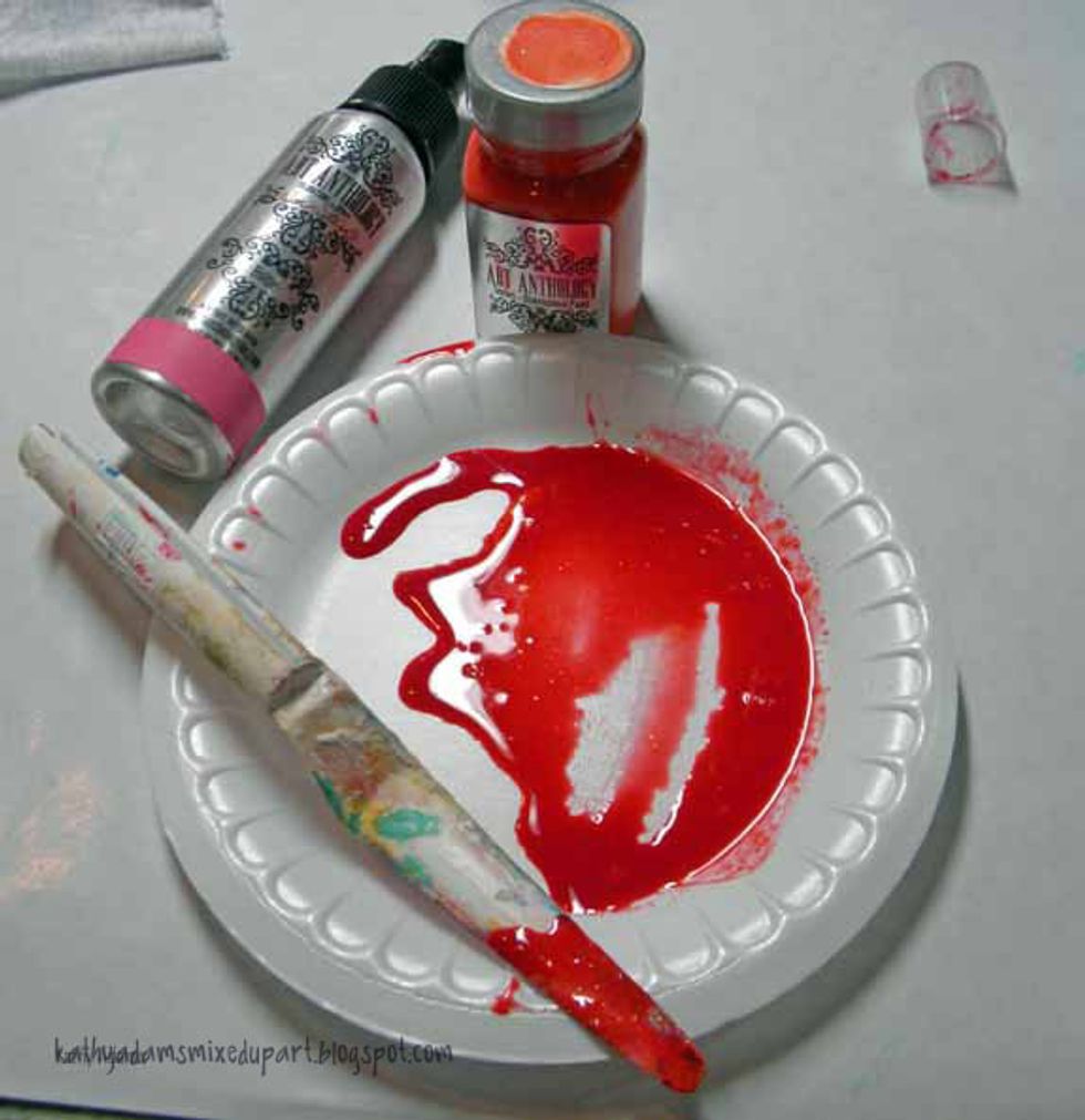 Mix together Coral Sorbet and Hottie spray