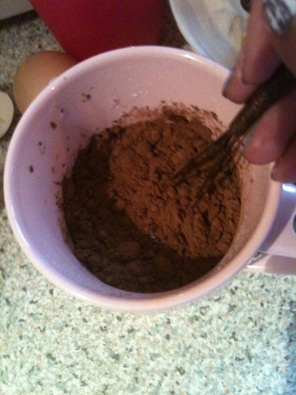mix together.... doesnt look to yummy right now :/