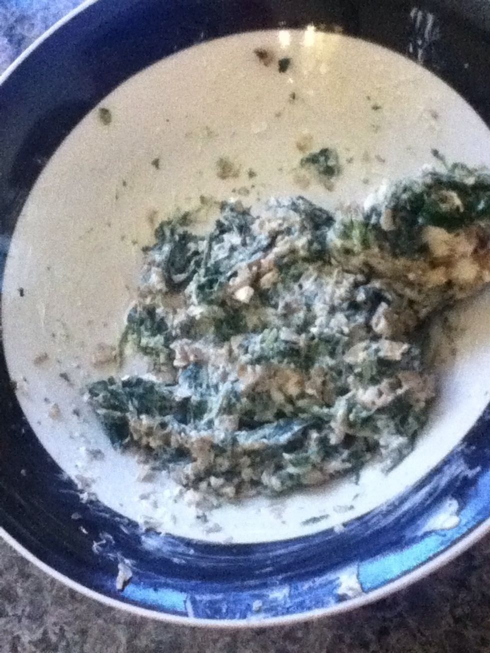 Mix together..... It's yummy by itself just like this too lol