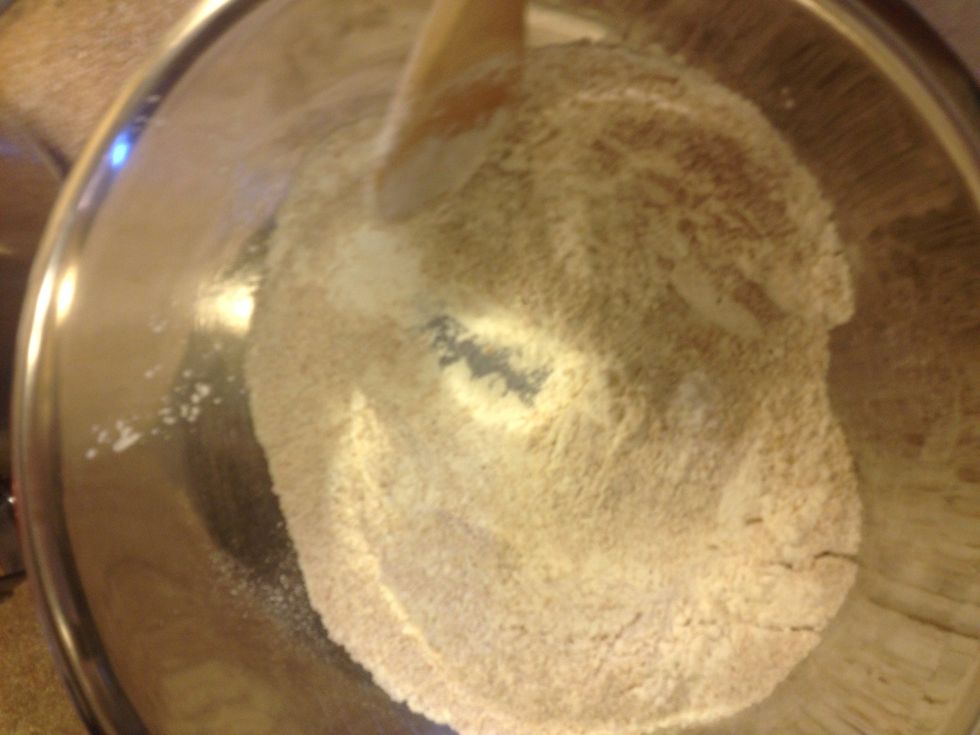 Mix together rest dry ingredients