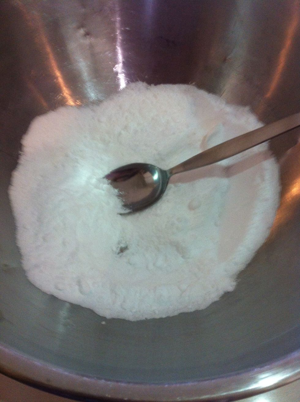 Mix together the citric acid and bi-carb soda in a large bowl, to form the base mixture.