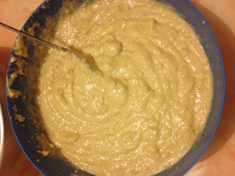 Mix together thoroughly. You're almost done!