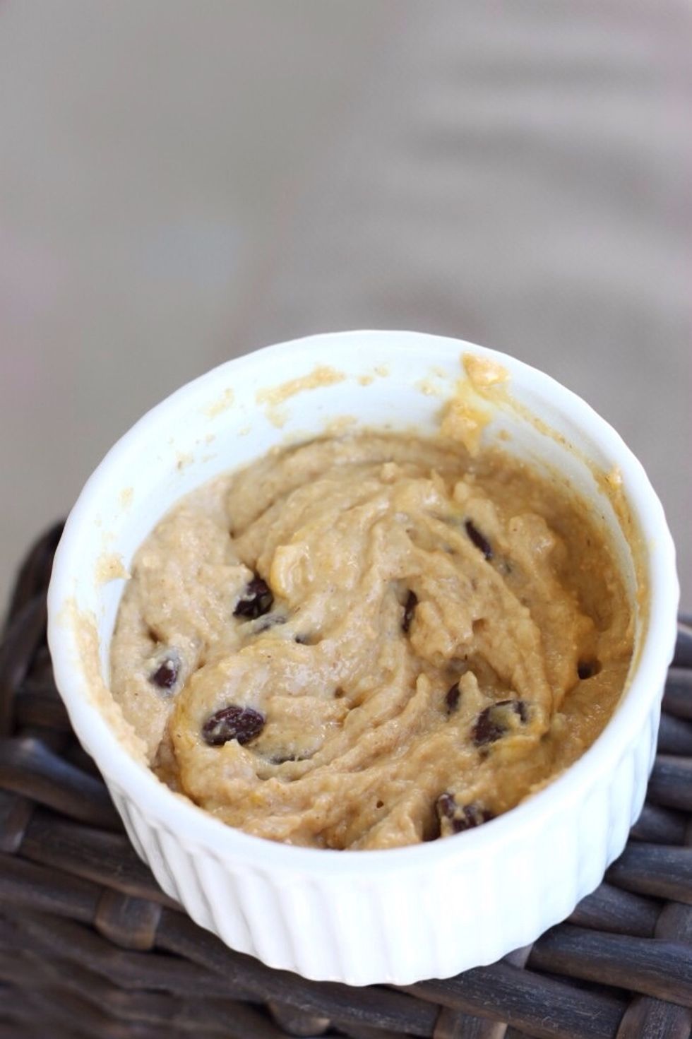 Mix together until combined and stir in chocolate chips.